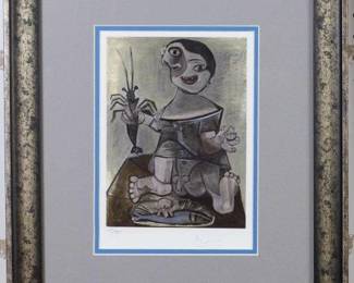 9054 - Lobster Boy Print by Pablo Picasso (Description): 15.75 X 19.25
