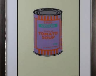 9024 - Soup Can by Banksy (Description): 21.5 X 26