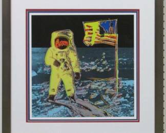 9032 - Moonwalk Giclee by Andy Warhol (Description): 22 X 22