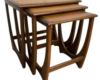 6240 - Set of G Plan Astro Teak Nesting Tables (Description): 19 x 21 x 17