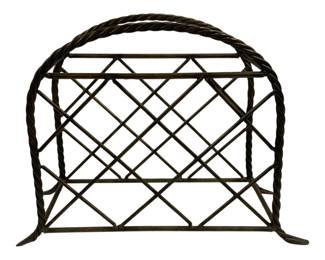 6652 - Metal Wine Bottle Holder - 8 x 15 x 20