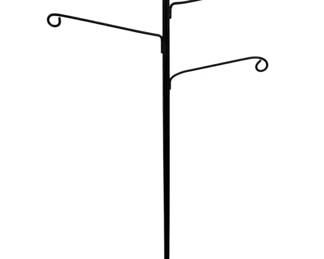 1319 - Wrought Iron Swing Arm Plant Stand (Description): or Basket Display - 54 x 28