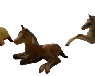1832 - 3 Breyer Lying Foals - 2.25 x 1.25 x 1