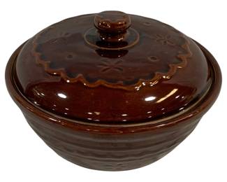 5872 - Mar Crest Stoneware Covered Dish - 8 x 6
