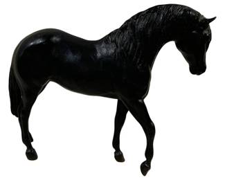 1821 - Breyer Black Foundation Stallion - 10 x 8 x 2