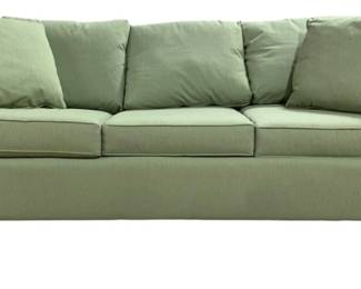 7573 - Braxton Culler Green Polyester Sofa - 30 x 80 x 34