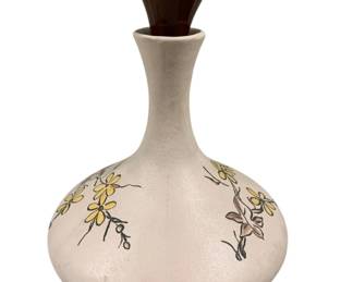 1325 - Homco Turned Wood/Metal 5 Arm Candleabra (Description): 14.5 x 9