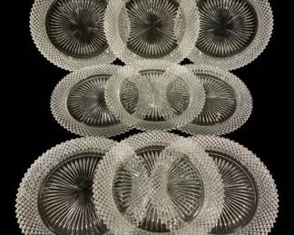 5857 - 9 Anchor Hocking "Miss America Plates - 10.25"