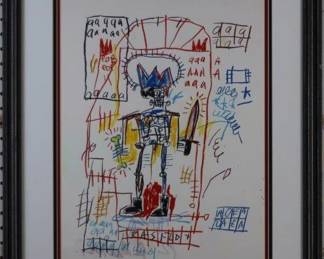 9048 - Untitled 1982 Giclee by J.M. Basquait (Description): 26 X 22