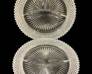 5853 - 2 Anchor Hocking "Miss America" Plates (Description): 10.25" Round
