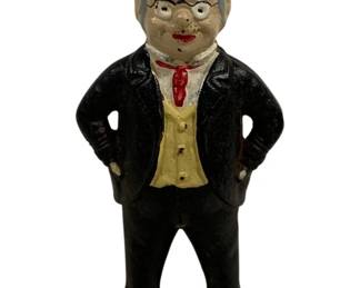 6069 - Cast Iron Man Bank - 5.25" Tall