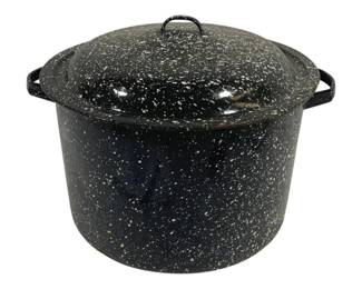 5445 - Enamelware Pot w/ Lid - 17 x 13