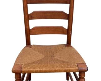 4954 - E L Clore Ladder Back Chair - 42 x 18 x 17