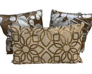 1455 - 3 Decorative Throw Pillows - 22 x 14