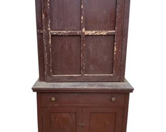 4947 - Primitive Blind Door Cupboard - 68 x 64 x 20