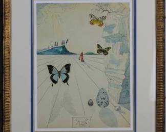 9056 - Papillons Giclee by Salvador Dali (Description): 17.5 X 21