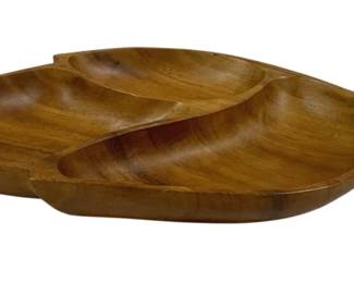 4149 - Vintage Wood Divided Serving Tray - 16 x 9