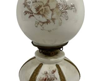 5591 - Vintage Oil Lamp - 12.5" Tall