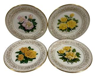 6142 - 4 Gorham Frank Bly Plates - 10.5" Round