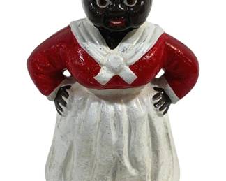 6351 - Cast Iron Mammy Bank - 6" Tall