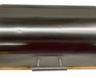 1344 - Retro Metal Bread Box - 11 x 15.5 x 6.5
