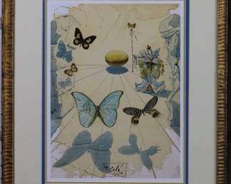 9057 - Allegory of silk Giclee by Salvador Dali (Description): 17.5 X 21