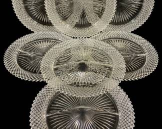5819 - Anchor Hocking 7 Pc "Miss America Plates (Description): 10 inches round