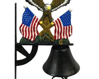 6337 - Cast Iron Eagle Bell - 9 x 17 x 5.5