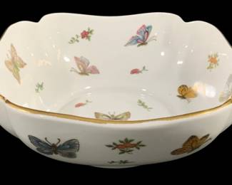 6825 - LJ Porcelain Japan Butterfly Bowl - 9.5 x 4
