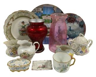 6794 - Lot of Assorted Glass Decor Items
