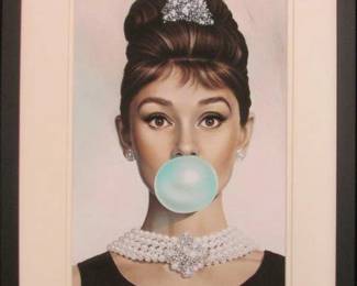 9030 - Audrey Hepburn Bubblegum (Description): 16 X 20