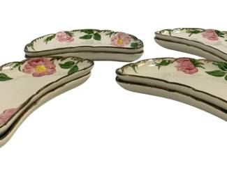 6914 - 8 Franciscan Desert Rose Bone Dishes - 8 x 5