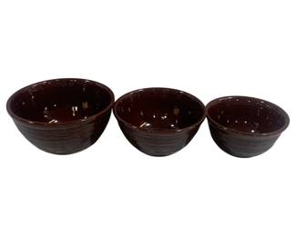 5889 - Mar Crest Stoneware Mixing Bowl Set - 9" Round