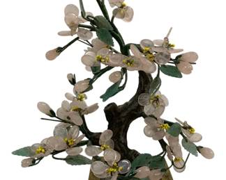 6744 - Carved Stone Bonsai Tree - 10.5 x 7 x 4