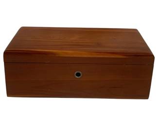 6649 - Wood Trinket Box - 9 x 4.5 x 4.5