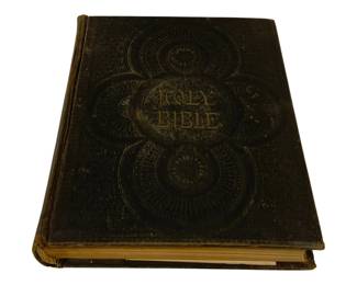 5582 - Antique Holy Bible 1896 - 12 x 10