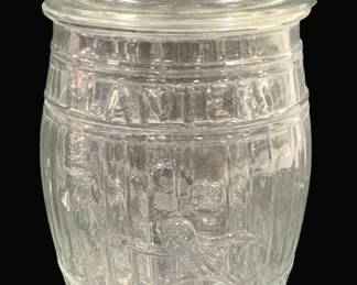 6332 - Planters Peanuts Glass Store Jar - 13 x 8