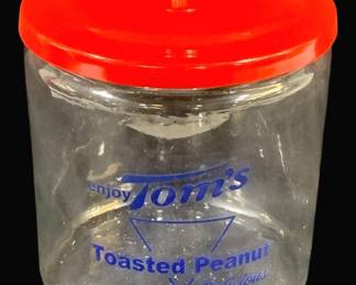 6333 - Tom's Peanuts Glass Store Jar - 10 x 7.5