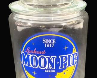 6386 - Moon Pie Glass Store Jar - 10 x 7