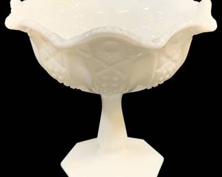 5801 - L.E. Smith "Cane and Arch" Compote (Description): 7 x 8.5