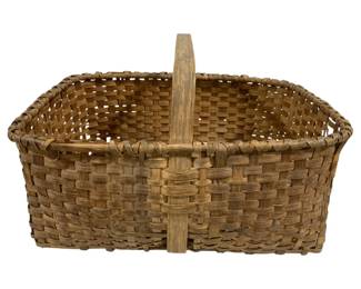 5596 - Vintage Large Gathering Basket - 29 x 21 x 19