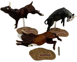 1791 - Breyer Horseref 3 PBR Collectibulls - 5 x 5 x 2