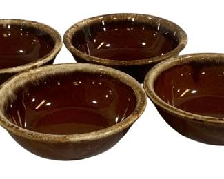 5936 - 4 Hull Pottery Bowls - 6.5" Round