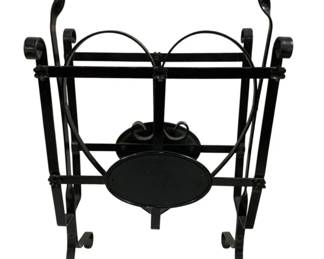 1321 - Wrought Iron Rack w/ Heart Design (Description): 20 x 11 x 7.5
