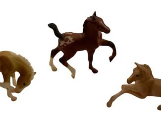 1837 - 3 Breyer Trotting, Scratching & Lying Foals (Description): 2 x 2.5 x 1