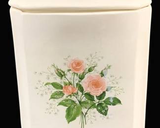 6111 - Hall's Heather Rose Tissue Box - 6 x 6 x 6