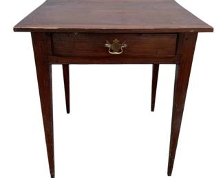 4996 - Vintage Tapered Leg 1 Drawer Table (Description): 27 x 25 x 21