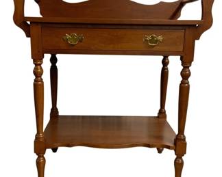7556 - Vintage Towel Bar Side Washstand (Description): 36 x 33 x 18