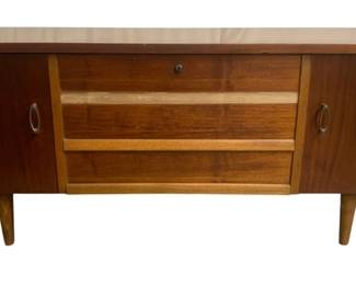6233 - Mid Century Chest w/ Key (Description): 20 x 43 x 17