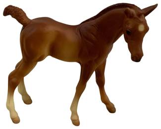 1786 - Breyer Morgan Foal - 6 x 6 x 2